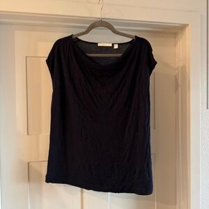 Boss Black Cap Sleeve Relaxed Blouse Women’s Small | Lightweight Casual Top